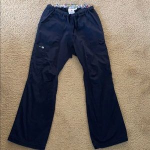 Women’s Navy Blue Lindsey Koi scrub pants